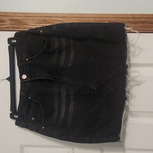 Womens size medium black jean skirt